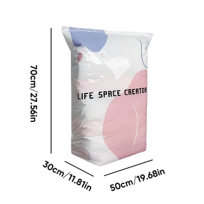 Thickened 3D Vacuum Storage Bags – No Pump, Stands Upright