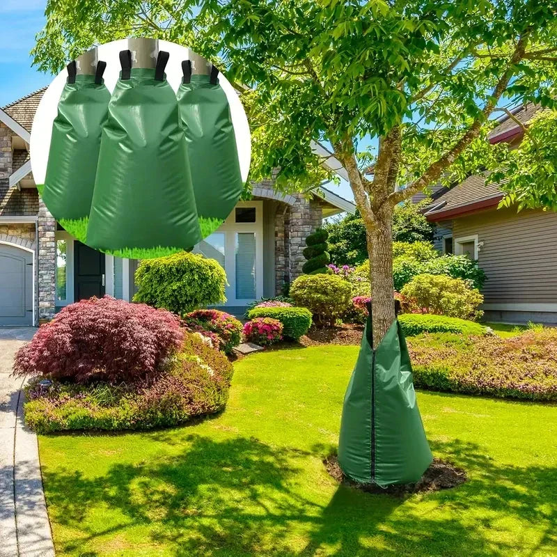 Tree watering bag 20 – 75L capacity – Reusable & Long-term watering – For garden & landscaping care - DHACTIVE 2
