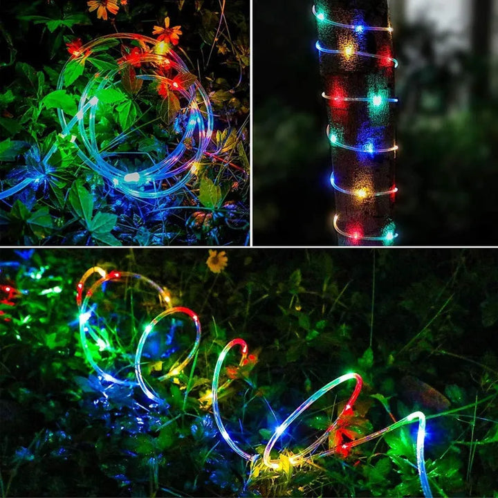 String Lights Outdoor – 7–32 m – Solar Powered &amp; Waterproof – 8 Light Modes – Christmas, Garden &amp; Party Lighting - DHACTIVE 8