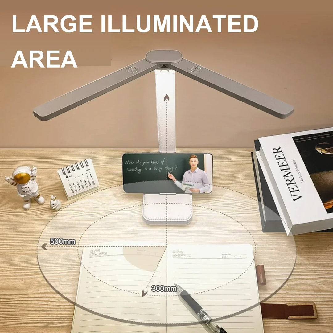 LumiFold | LED Desk Lamp | 3 Brightness Levels &amp; Touch Control | USB Rechargeable &amp; Foldable