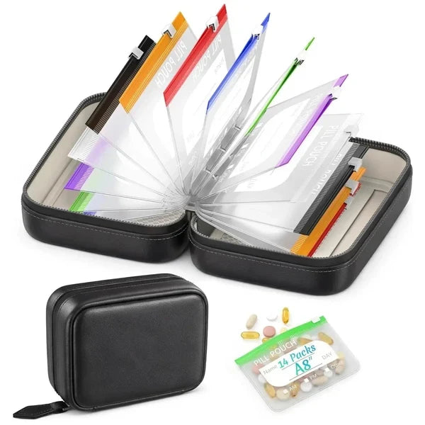 Travel Pill Organizer Binder – Vitamins, Jewelry &amp; Daily Essentials
