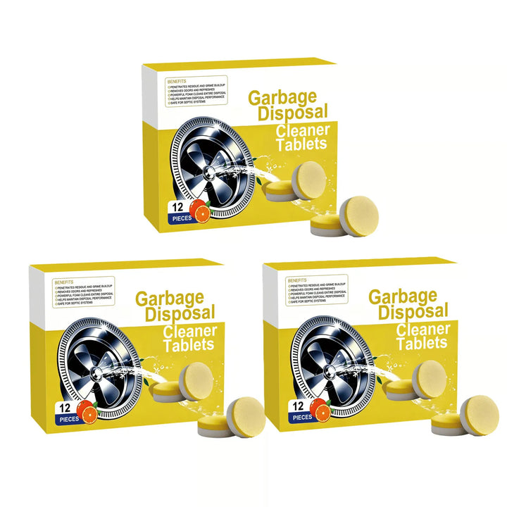 Citrus Disposal Cleaner Tablets for Kitchen Sink Drain Odor Removal - DHACTIVE 7