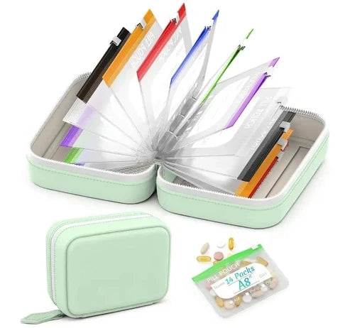 Travel Pill Organizer Binder – Vitamins, Jewelry &amp; Daily Essentials