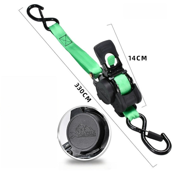 Retractable Ratchet Tie Down Straps | No Knots for Truck &amp; Trailer