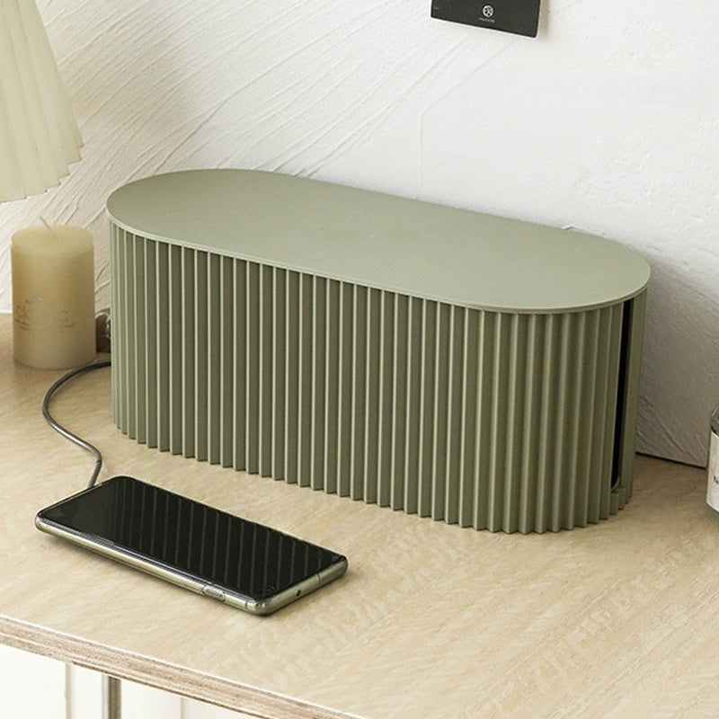 Elegant Cable Organiser Box – Minimalist Cable Storage in Soft Macaron Colours - DHACTIVE 3