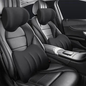 Ergonomic Car Neck &amp; Lumbar Support Cushion Set for Driving Comfort - DHACTIVE 17