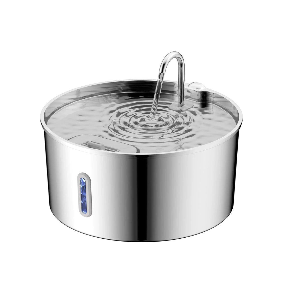 Large Capacity 7L Pet Water Fountain with Filter – Stainless Steel