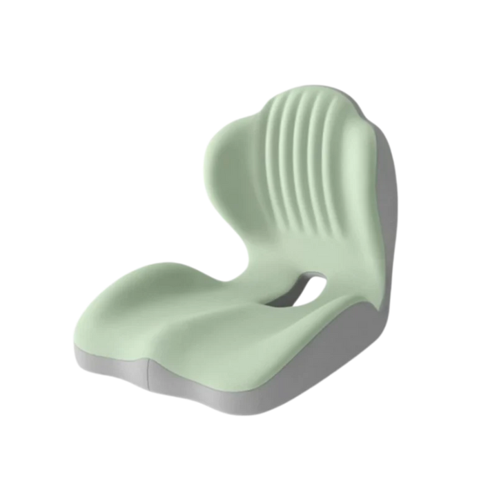 Classic Green-Gray L-shaped seat and lower-back cushion