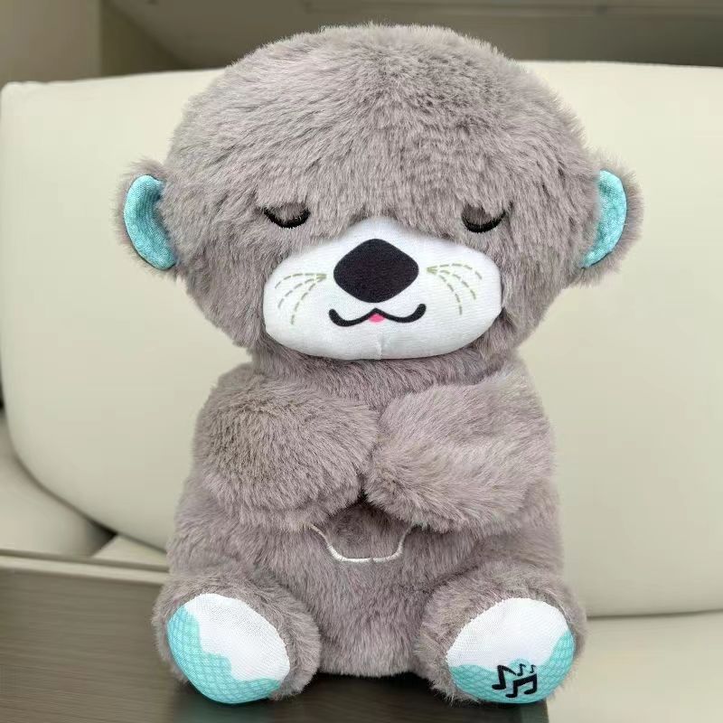 Calming Otter Plush Toy – Rhythmic Breathing Sleep Companion - DHACTIVE 5