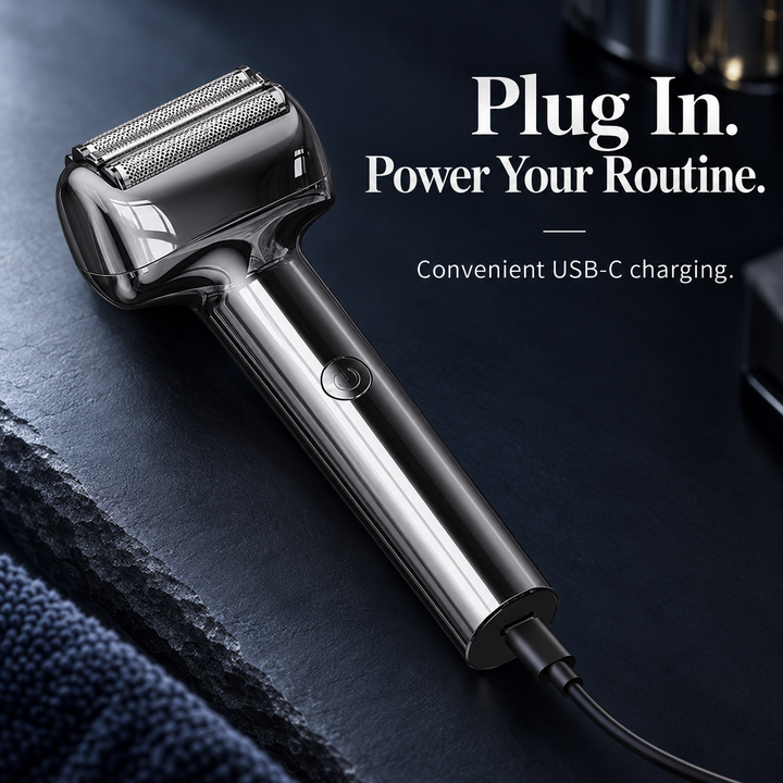Rechargeable Foil Electric Shaver with IPX6 Waterproof &amp; Magnetic Head