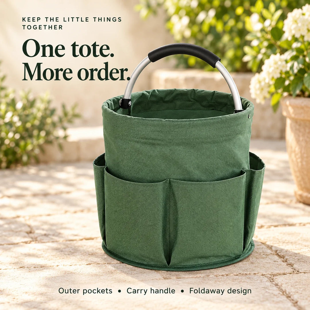 Foldable Storage Basket - Collapsible Multi-Purpose Organizer: One tote. More order.