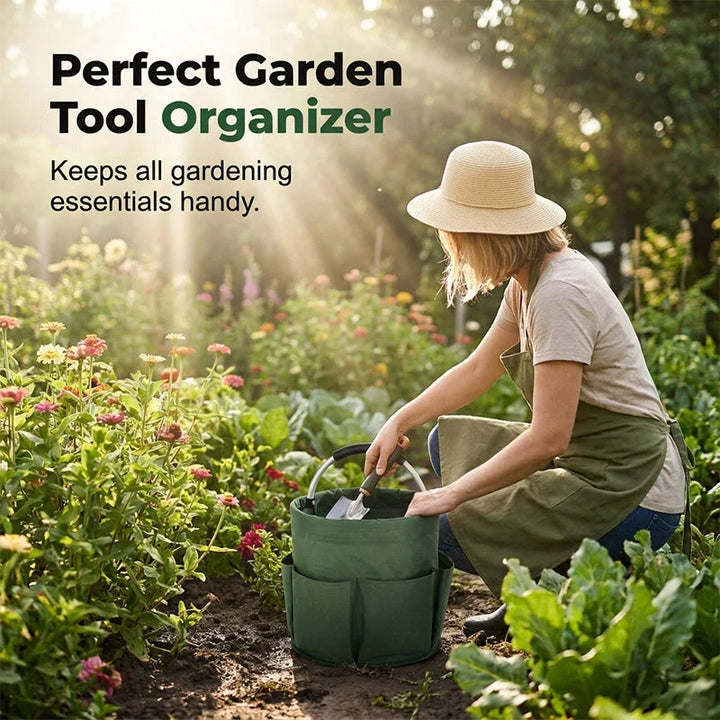 Foldable Storage Basket - Collapsible Multi-Purpose Organizer: Keep garden items nearby