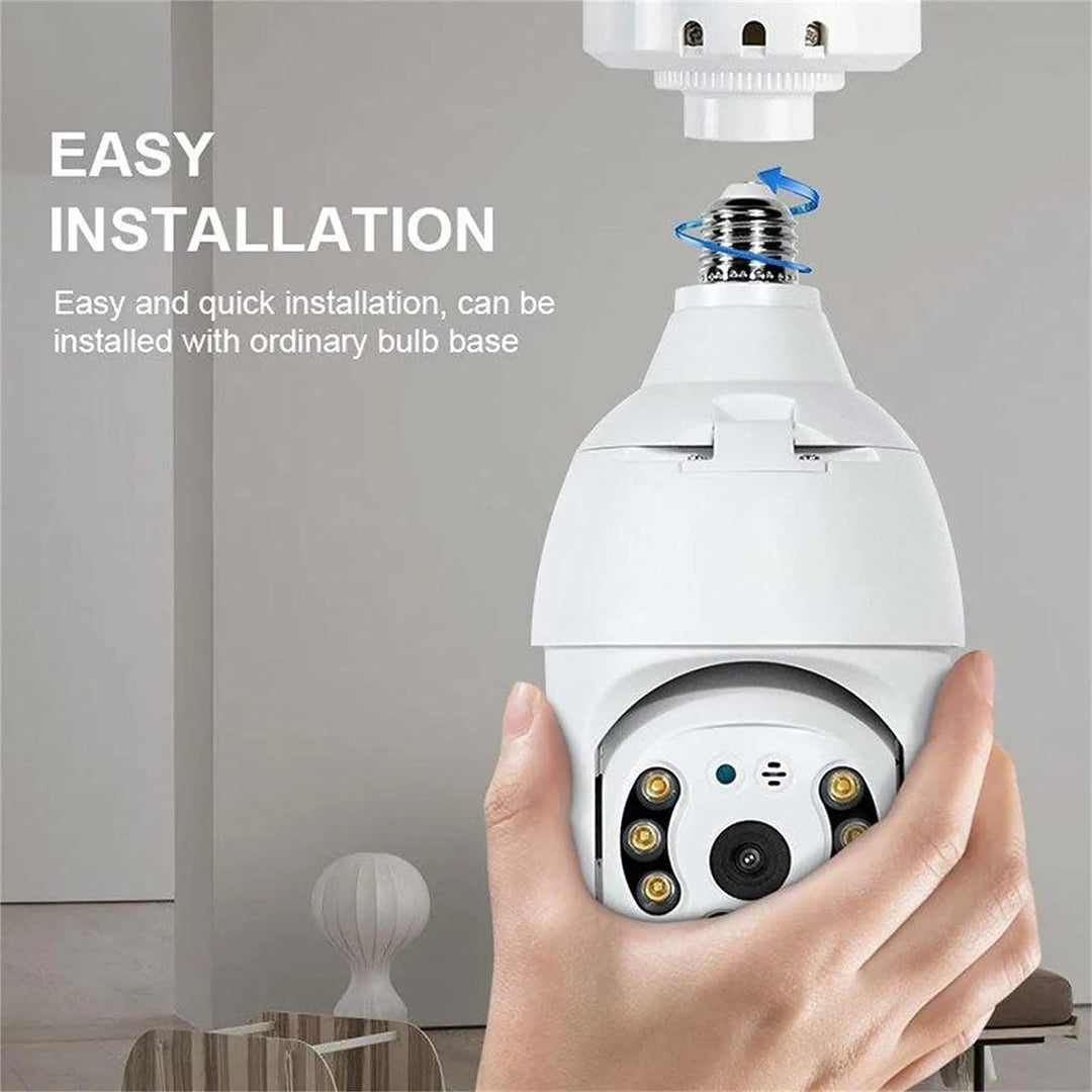 Light Bulb Security Camera – No Subscription, Full Remote Access - DHACTIVE 4