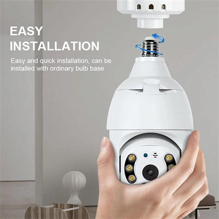 Light Bulb Security Camera – No Subscription, Full Remote Access - DHACTIVE 4