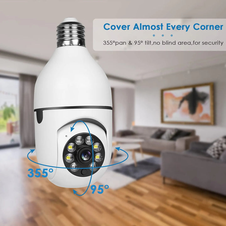 Light Bulb Security Camera – No Subscription, Full Remote Access - DHACTIVE 5