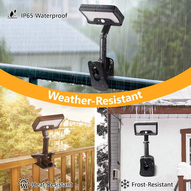 Solar Motion Sensor Lights - Easy Clip-On Outdoor Security Lighting - DHACTIVE 7