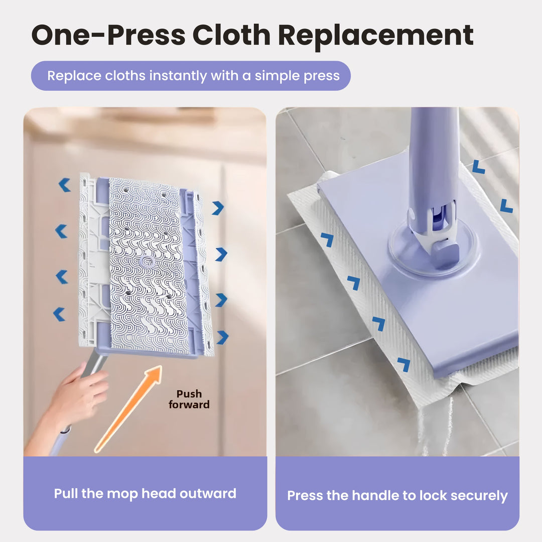 Mini Mop for Tight Spaces – Hands-Free Cloth Cleaning Tool