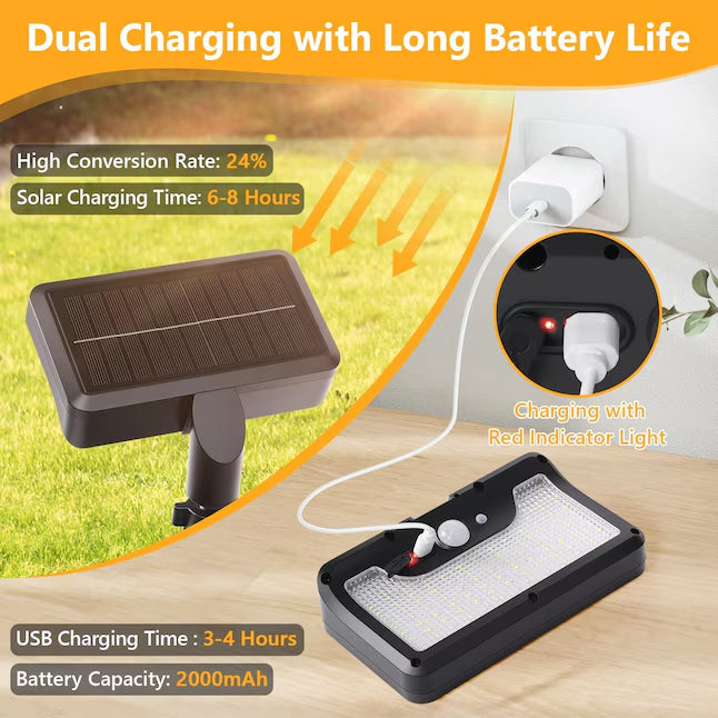 Solar Motion Sensor Lights - Easy Clip-On Outdoor Security Lighting - DHACTIVE 4