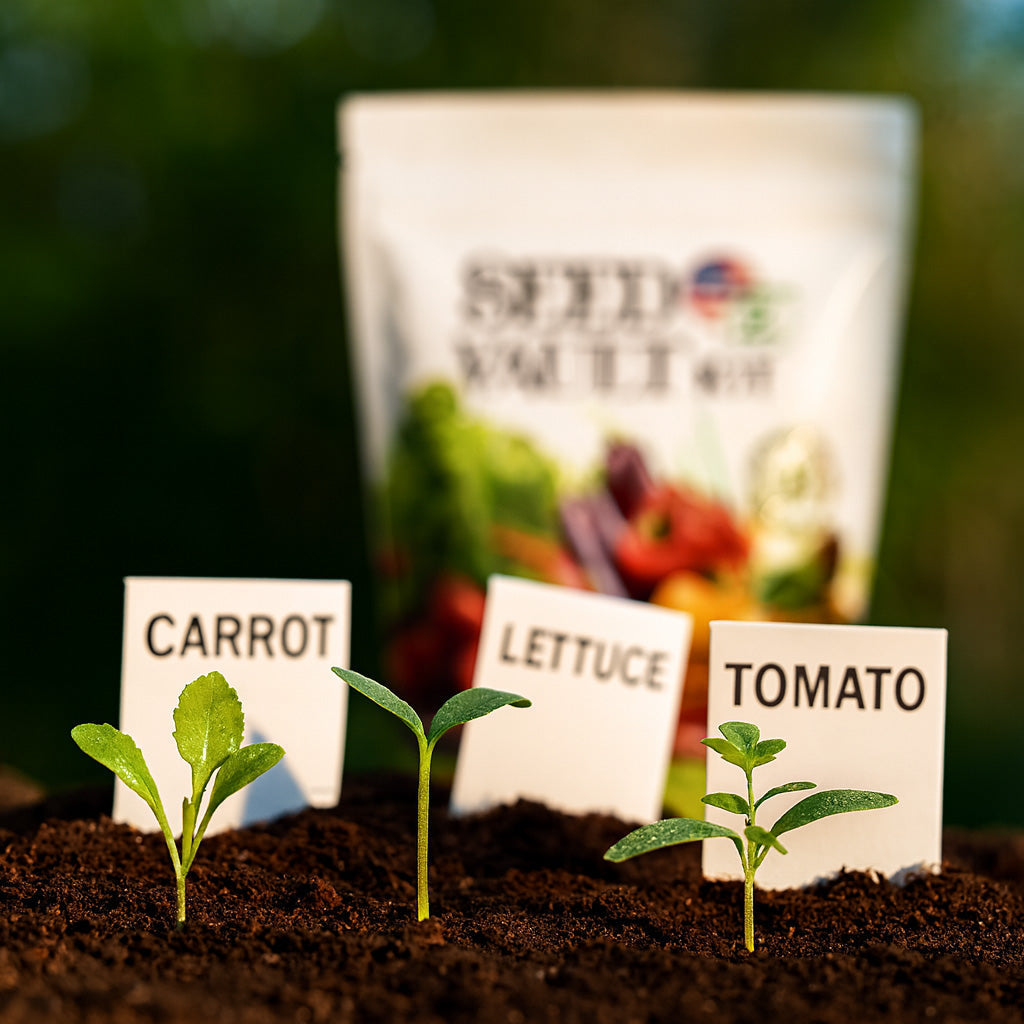 Vegetable Seed Vault Kit – 35 Heirloom Non-GMO Vegetable Seeds for Gardening &amp; Survival Food Storage - DHACTIVE 3
