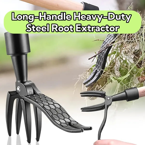 Long-Handle Heavy-Duty Steel Root Extractor - DHACTIVE