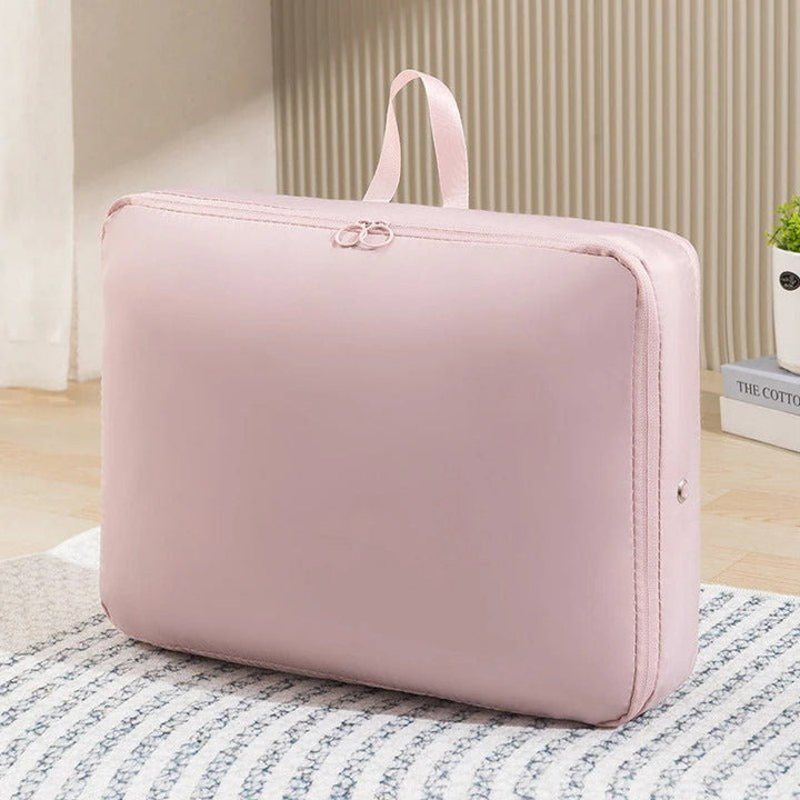 Compression Max Storage Bags – Space Saving for Home and Travel – Vacuum-Free Compression – Waterproof Nylon – Durable and Lightweight - Pink