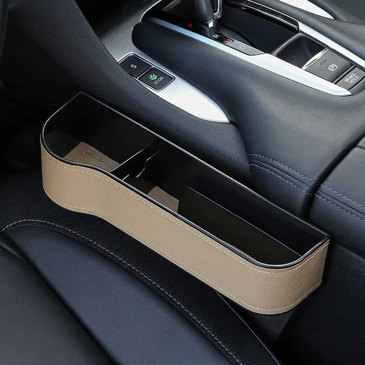 PU Leather Car Seat Gap Organizer, Fill the Console Gap