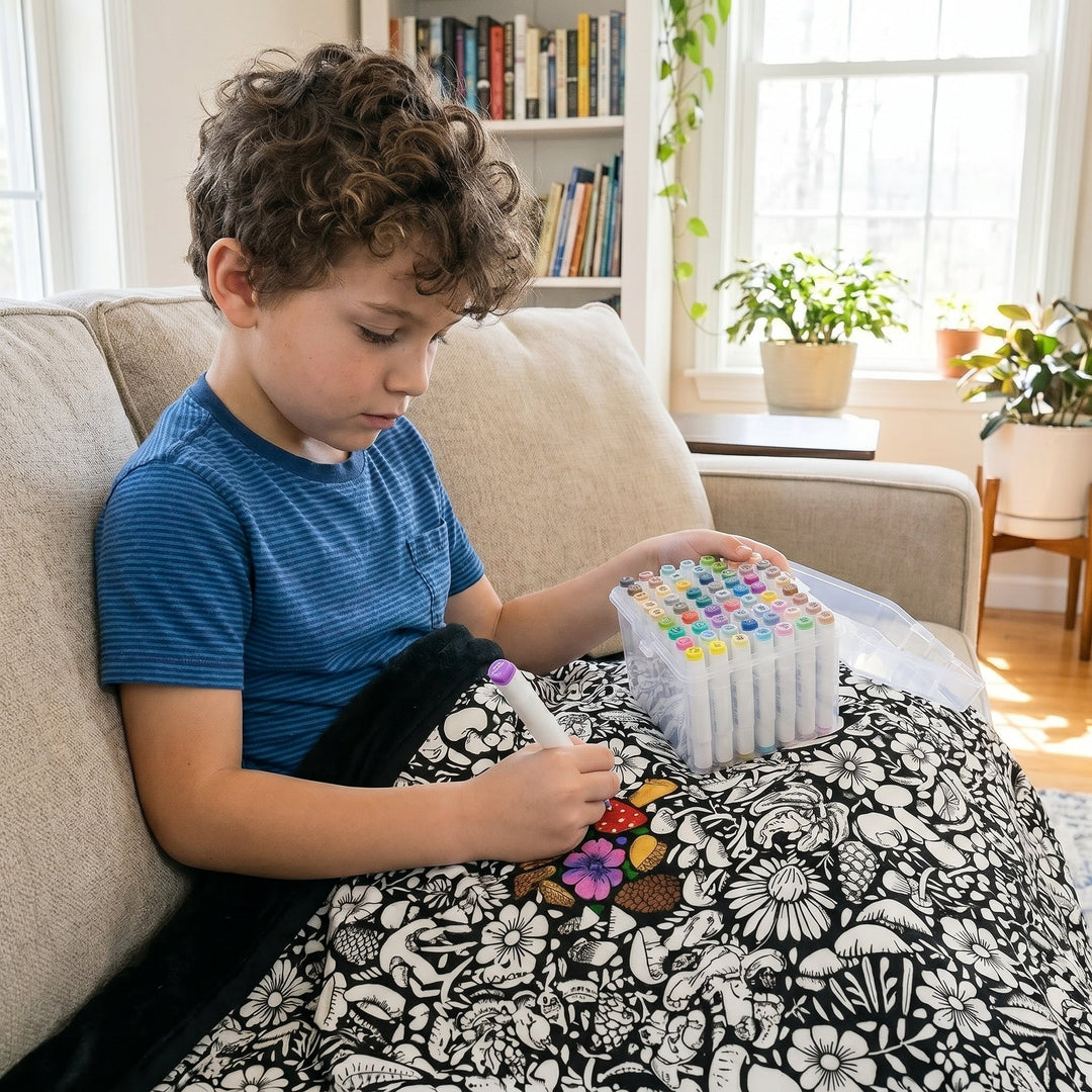 Reusable Color-In Blanket – Cozy Creative Activity for All Ages