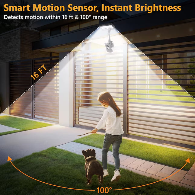 Solar Motion Sensor Lights - Easy Clip-On Outdoor Security Lighting - DHACTIVE 5