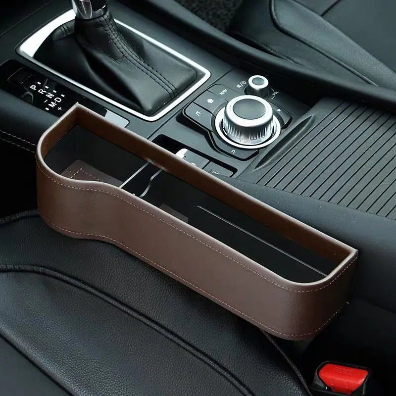 PU Leather Car Seat Gap Organizer, Fill the Console Gap