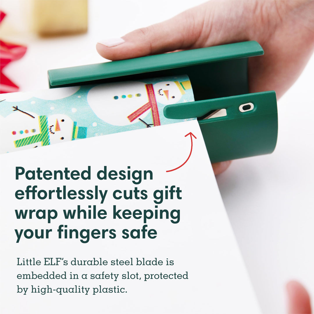 2 Pieces-Slide-On Wrapping Paper Cutter – No Scissors, Straight Cuts
