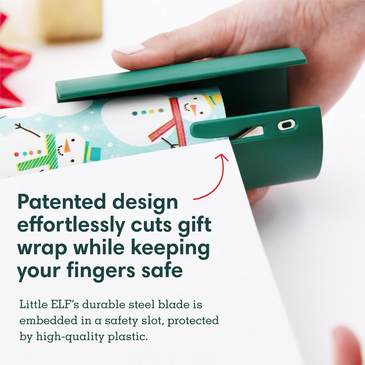 2 Pieces-Slide-On Wrapping Paper Cutter – No Scissors, Straight Cuts
