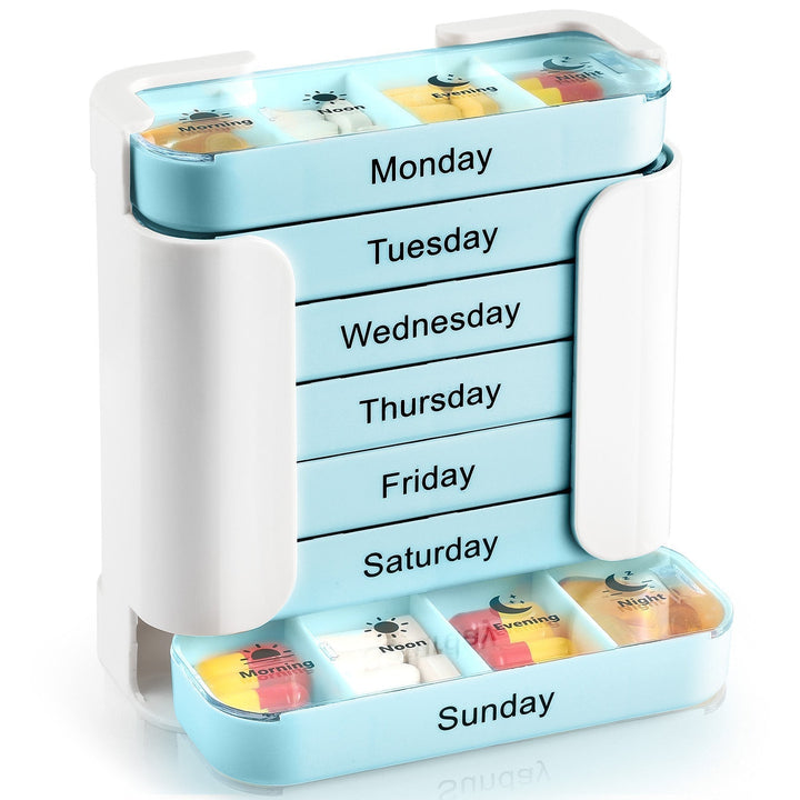 7-Day Pill Organizer – Compact Weekly Vitamin Case