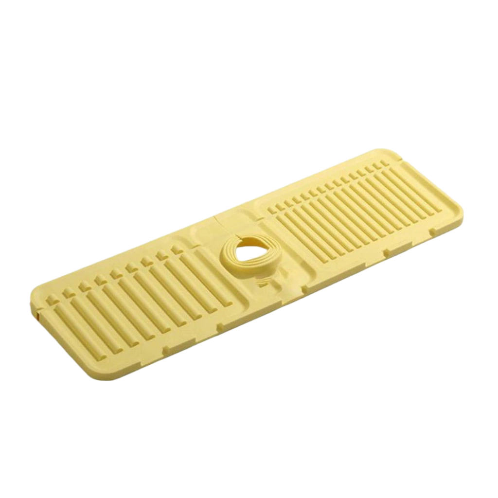 Sloped Sink Splash Guard Mat – Kitchen &amp; Bathroom Faucet Draining Mat - DHACTIVE 6