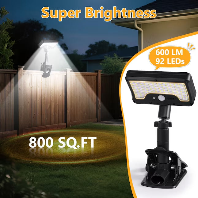 Solar Motion Sensor Lights - Easy Clip-On Outdoor Security Lighting - DHACTIVE 3