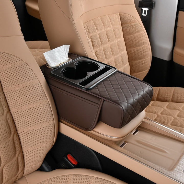5-in-1 Car Console Organizer &amp; Armrest Pad – Anti-Fatigue Storage for Essentials - DHACTIVE 5