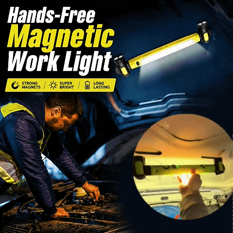 3000 Lumens Heavy-Duty Magnetic LED Work Light – Hands-Free Illumination for Home &amp; Auto