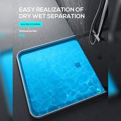 Collapsible Shower Water Dam – Flexible Threshold Barrier for Dry Floors - DHACTIVE 2