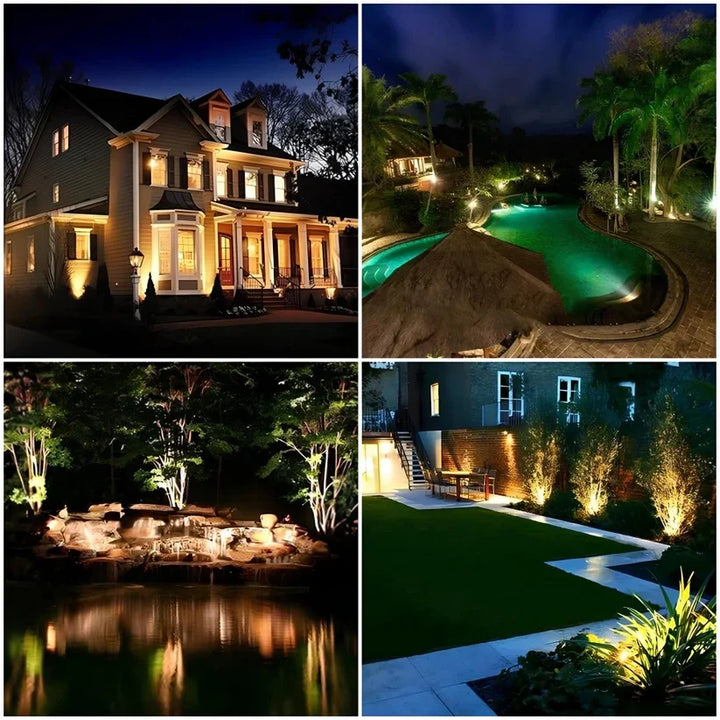 Solar Powered Outdoor Spotlights – Automatic Dusk to Dawn Yard Lights - DHACTIVE 6