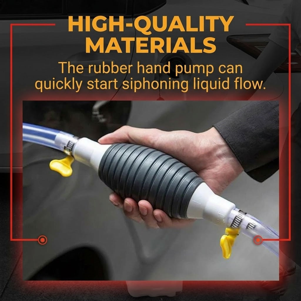 Emergency Gas Siphon Pump – No Mouth Sucking Fluid Transfer Tool - DHACTIVE 2