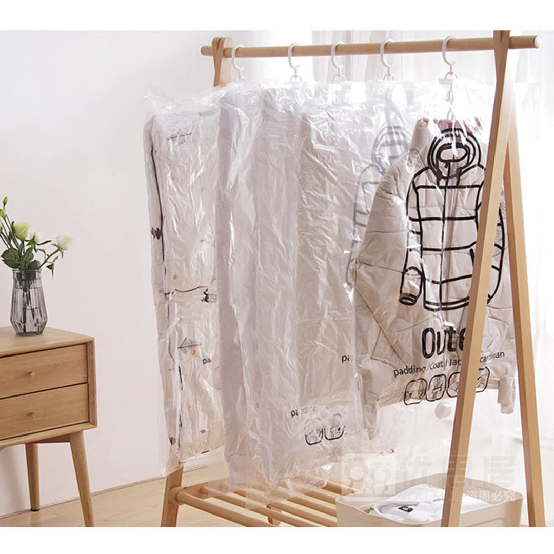 Hanging Vacuum Storage Bags: Heavy - Duty Space - Saver System for Coats &amp; Jackets - Velloraco