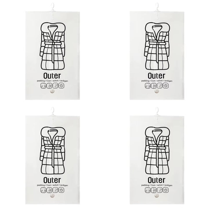 Hanging Vacuum Storage Bags: Heavy-Duty Space-Saver System for Coats &amp; Jackets - DHACTIVE 13