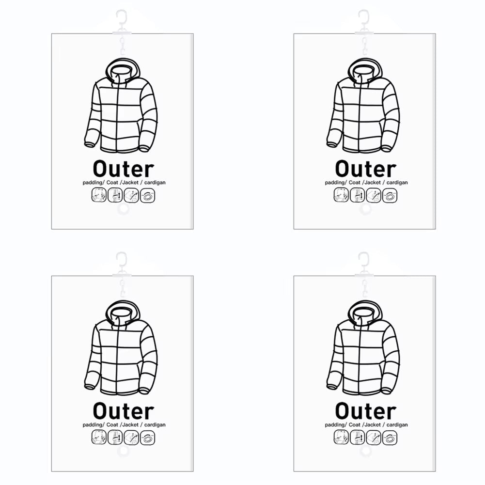 Hanging Vacuum Storage Bags: Heavy-Duty Space-Saver System for Coats &amp; Jackets - DHACTIVE 12