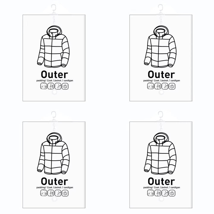Hanging Vacuum Storage Bags: Heavy - Duty Space - Saver System for Coats &amp; Jackets - Velloraco