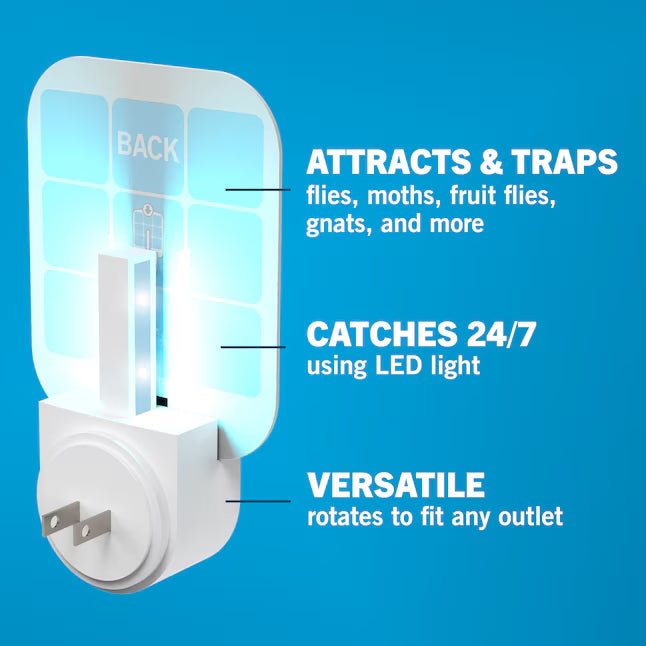 Home Indoor Flying Insect Trap for Fruit Flies, Gnats, Moths, House Flies - DHACTIVE 6