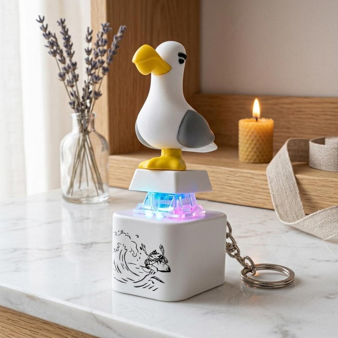 2-Piece Funny Seagull "MINE!" Keycap Keychain – Cute Mechanical Keyboard Fidget Toy, Value Set - DHACTIVE 6