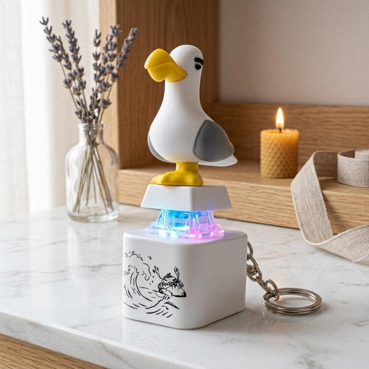 2-Piece Funny Seagull "MINE!" Keycap Keychain – Cute Mechanical Keyboard Fidget Toy, Value Set - DHACTIVE 6