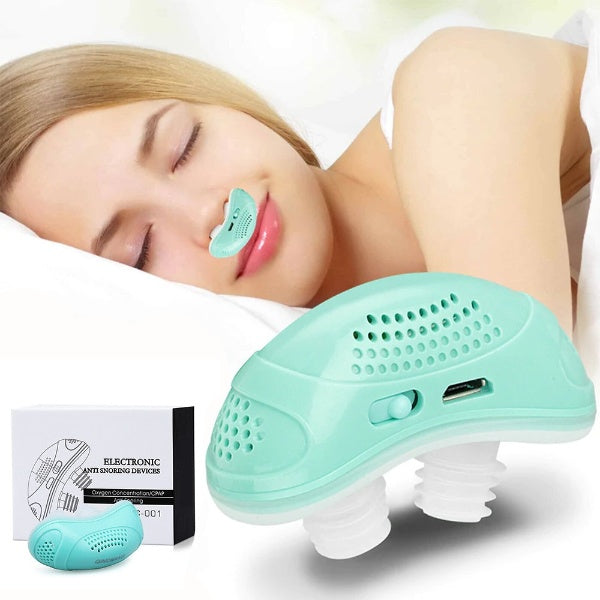SleepAir Micro CPAP Sleep Apnea Device – Compact for Travel &amp; Anti-Snoring - CPAP Alternative - Light Green