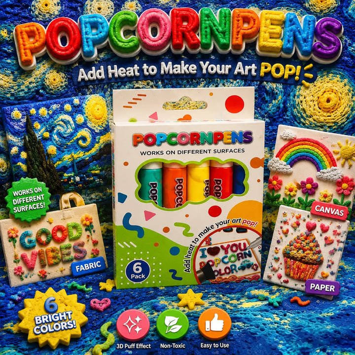3D Puff-Up Art Pens – Turn Flat Drawings Into Touchable Art