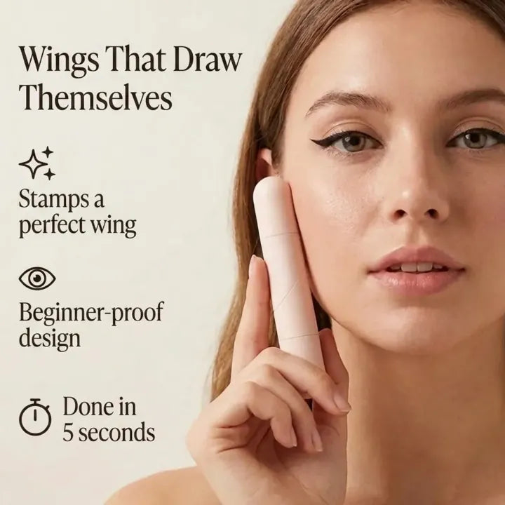 Wing Stamp Eyeliner Pen — Press, Swipe, Done in Seconds