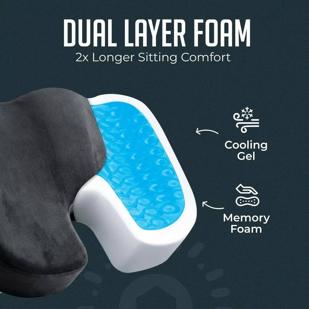 Gel Memory Foam Seat Cushion - DHACTIVE 8